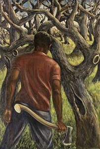 “Spring Pruning” (1966) by Rex Goreleigh