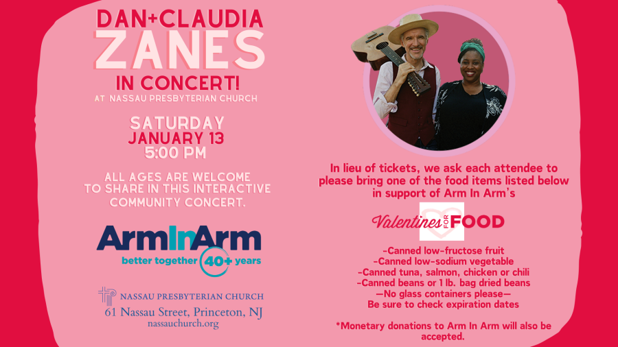 Dan + Claudia Zanes Live in Concert at Nassau Presbyterian Church